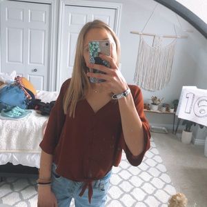 small button down flowy short sleeve